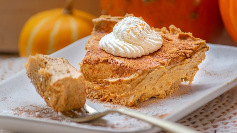 Pumpkin cream cheese pie