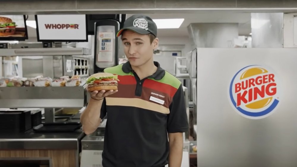 burger king Okay Google ad