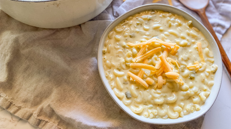 Bowl of macaroni and cheese