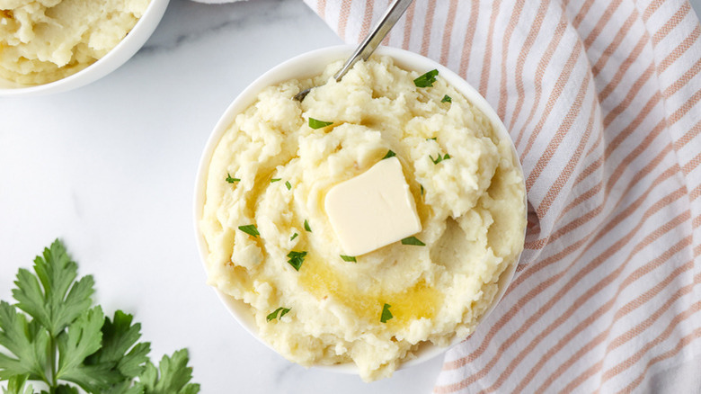 Mashed potatoes with butter