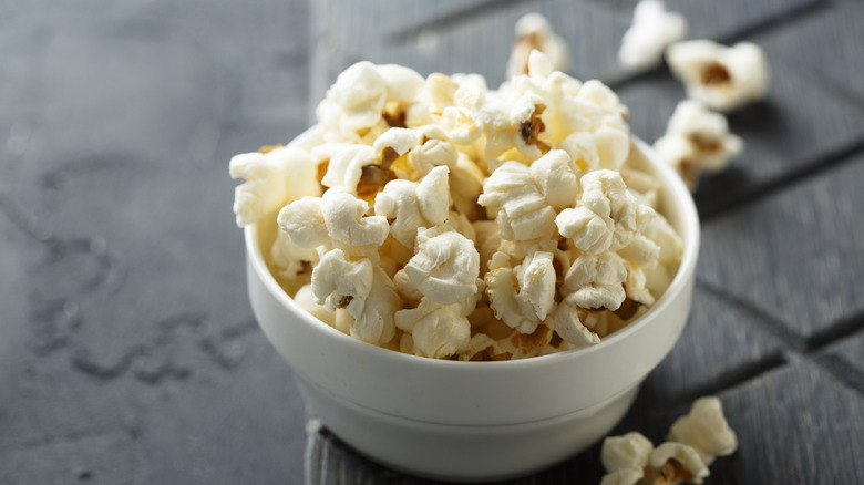 popcorn in a bowl