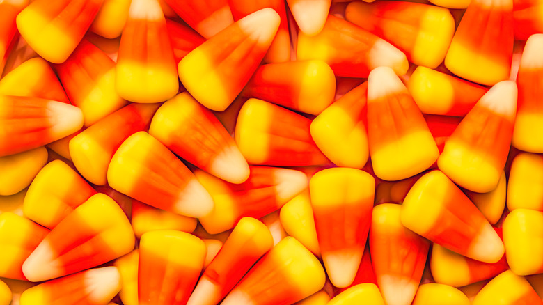candy corn closeup