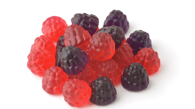 berry fruit snacks closeup