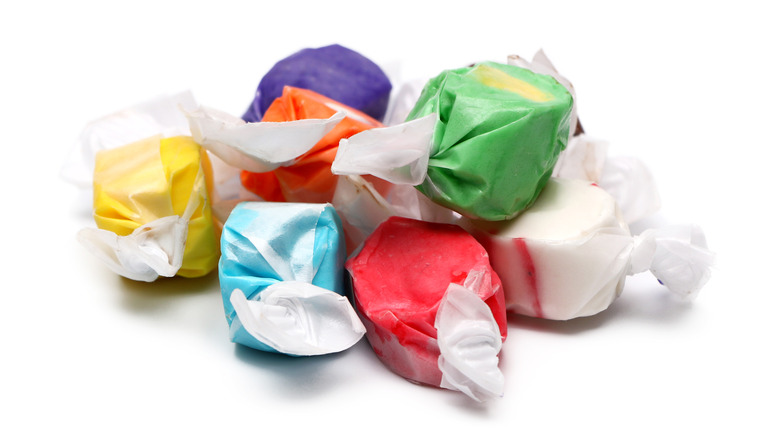 salt water taffy pieces