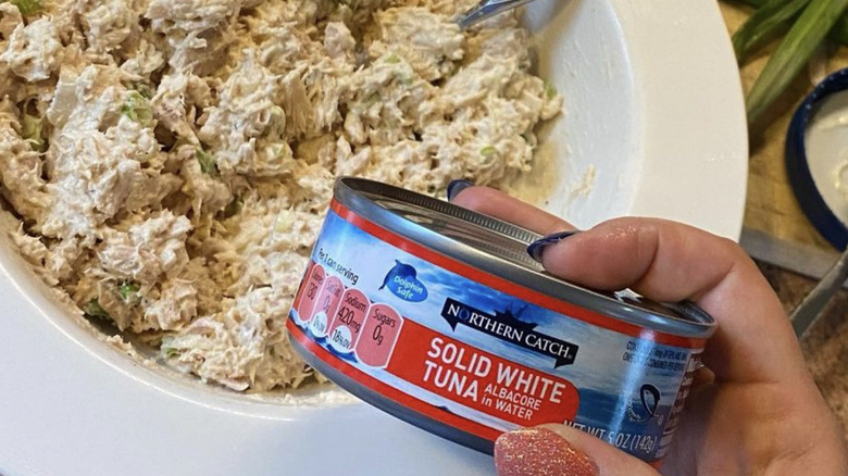 Northern Catch white tuna can with tuna salad