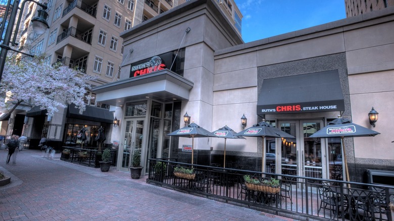 Exterior of Uptown Charlotte Ruth's Chris