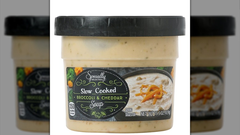 Broccoli and cheddar soup from Aldi