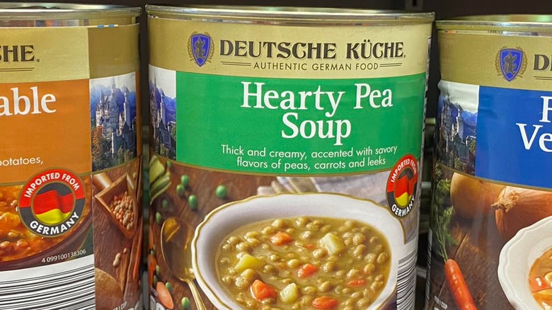 Hearty pea soup from Aldi