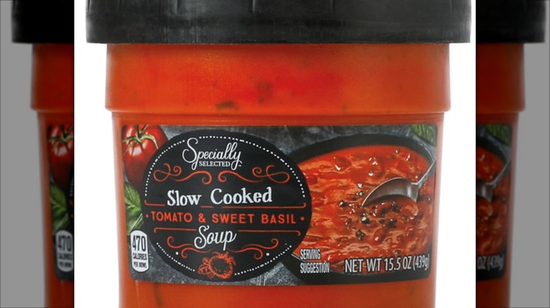 Tomato and sweet basil soup from Aldi