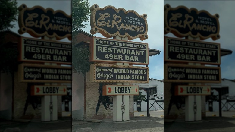 Sign outside EL Rancho Motel