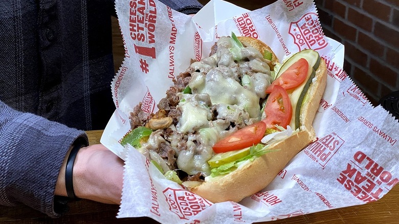 Charleys Philly Steaks cheesesteak