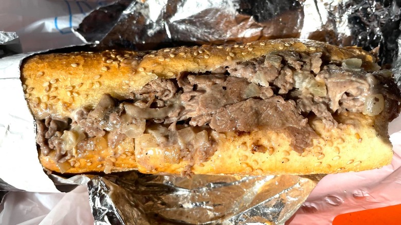 John's Roast Pork cheesesteak