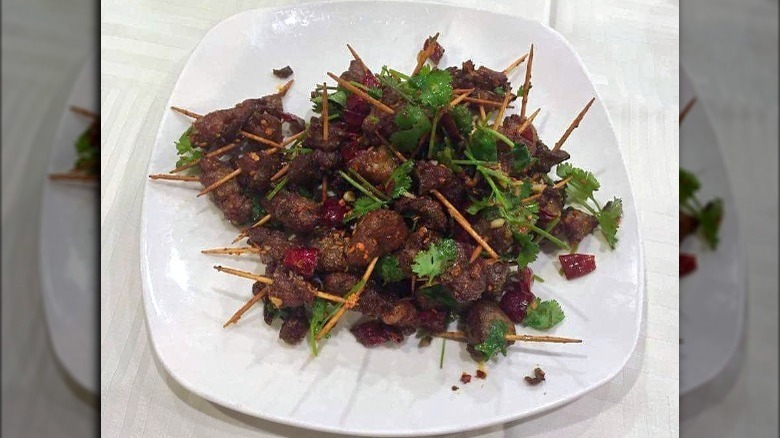 toothpick lamb from chengdu taste