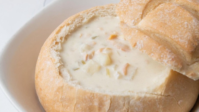 Clam chowder, Atlantic Fish Co.