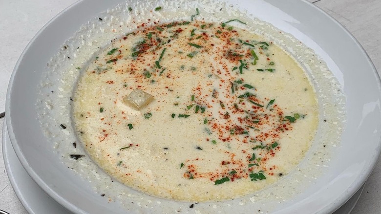 Clam chowder at Neptune Oyster