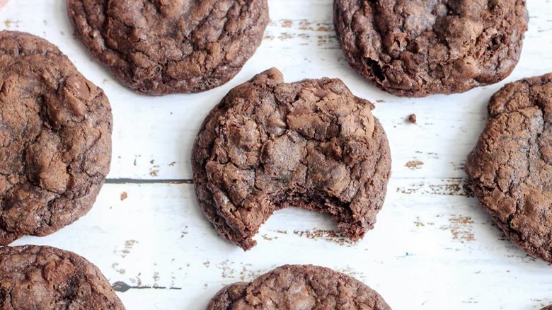 Chewy Brownie Mix Cookies