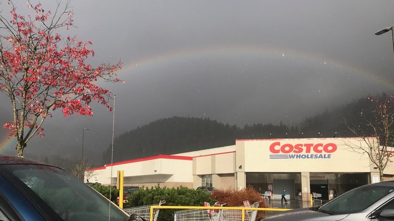 SUV in front of Costco