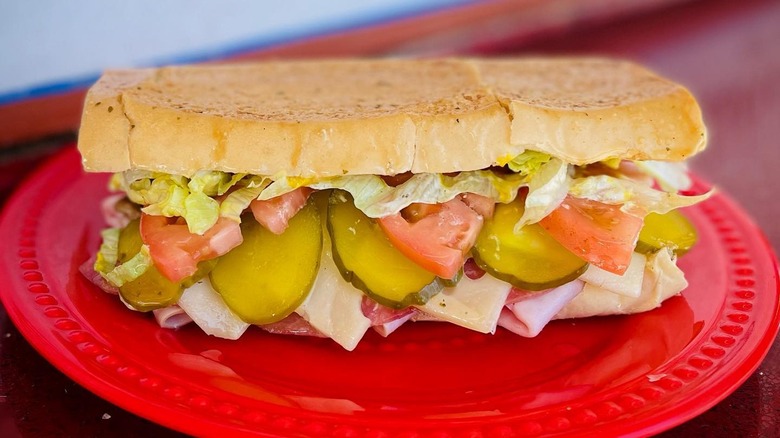 Cuban sandwich at Sandy's Cafe in Key West, Florida