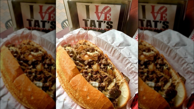 Tat's cheesesteak sub