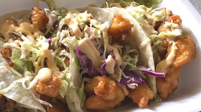 Crispy fish tacos