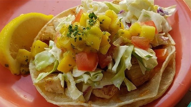 Fish Tacos with salsa