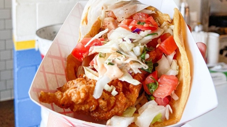 crispy fish taco