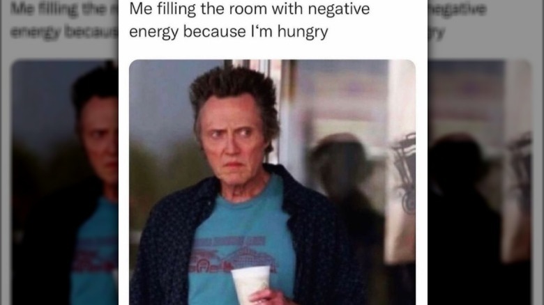 hangry meme christopher walken