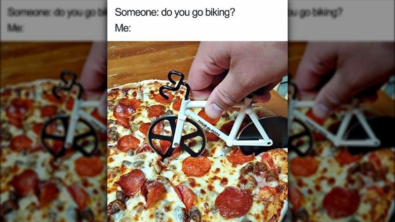 pizza bike cutter meme