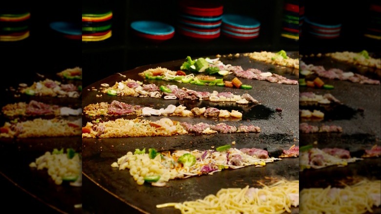 A chef prepares a non-traditional hibachi meal at Fire and Ice in Tahoe