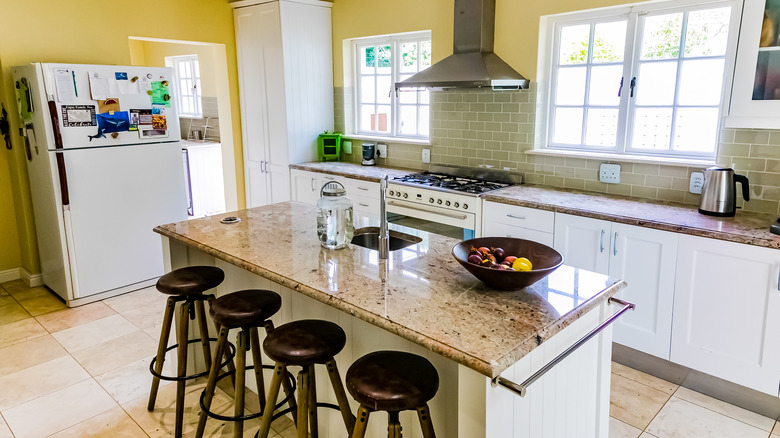 kitchen with island