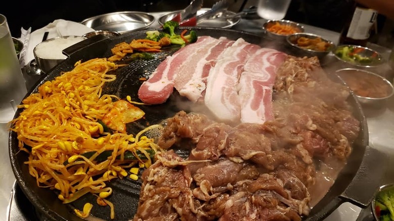 Honey Pig Korean BBQ food 