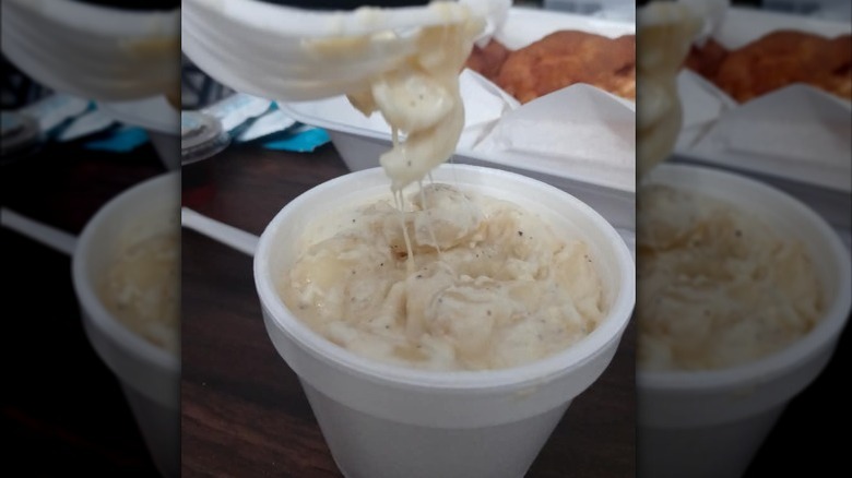 AJ's Fish Market Mac and Cheese Cup