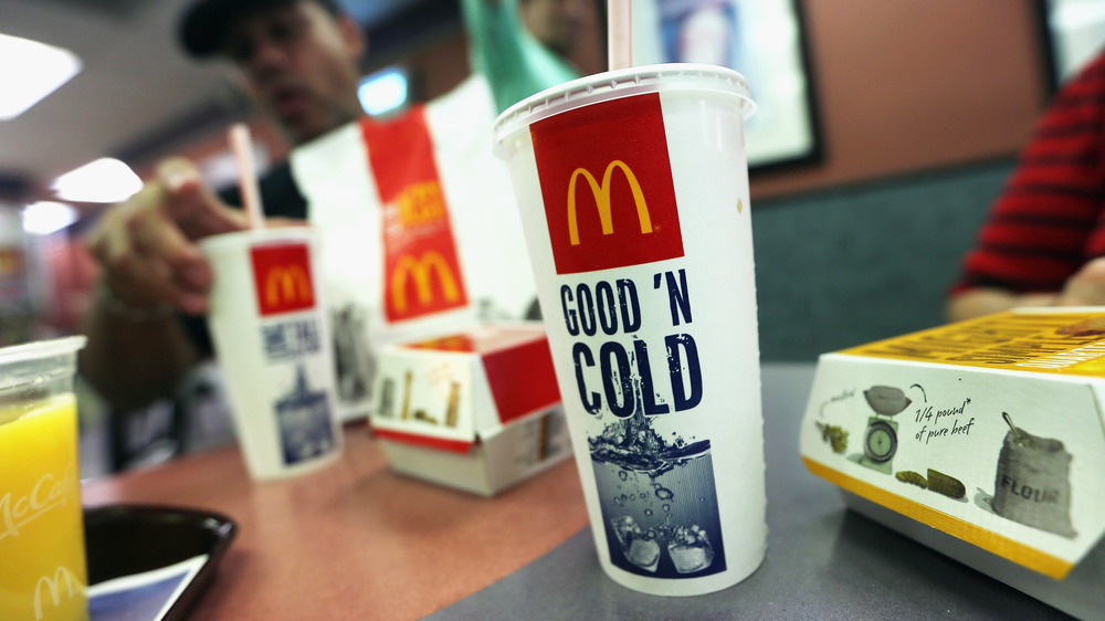 McDonald's food items on a table