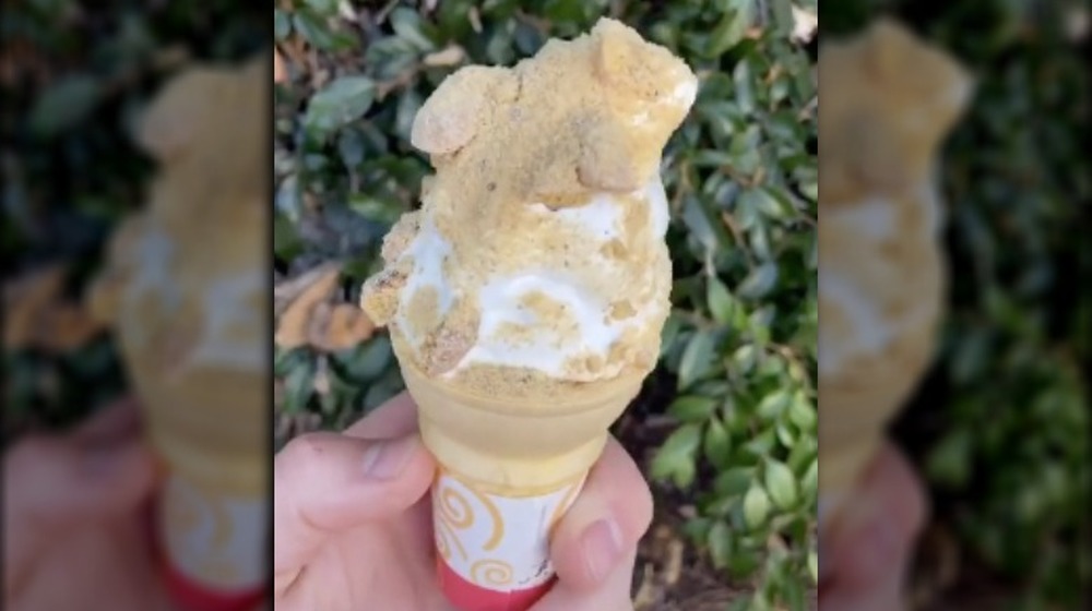 A custom ice cream cone from McDonald's