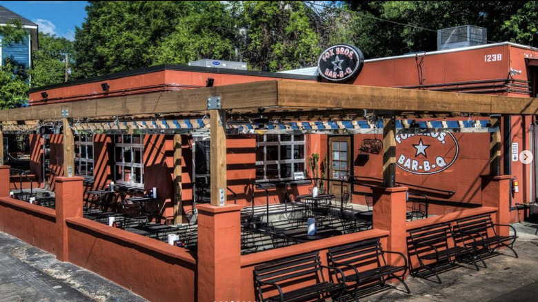 Outdoor patio at Fox Bros. Bar-BQ