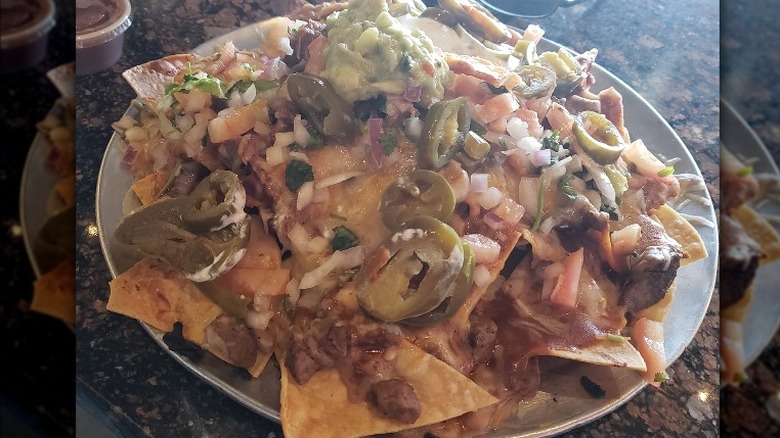 Giant plate of nachos