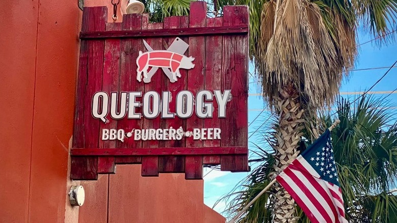 Queology exterior sign 