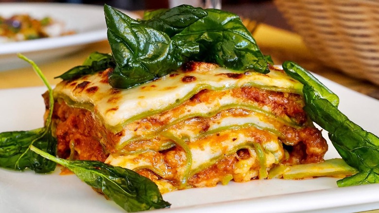 Lasagna Verde at Angelini Osteria