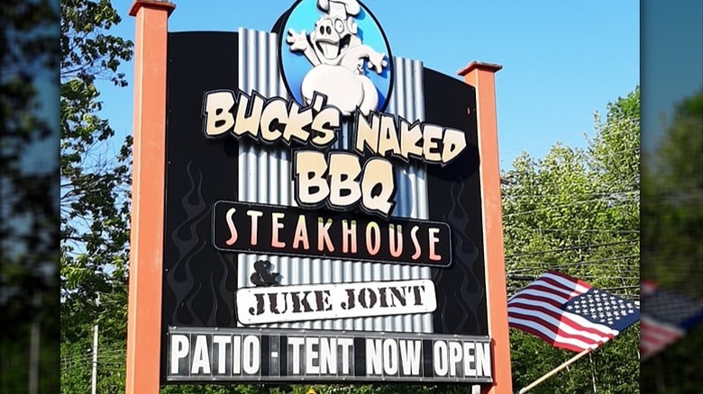 Buck's outdoor sign 