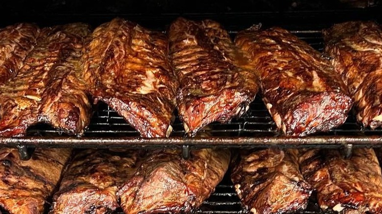 Several racks of ribs