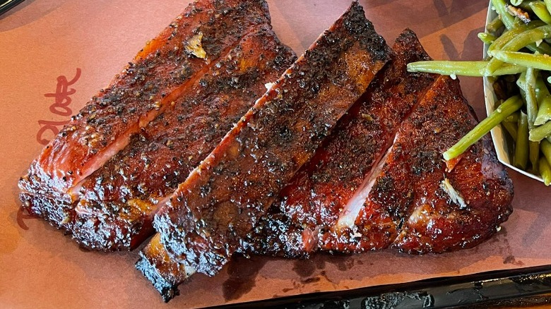 Ribs from Evie Mae's BBQ.