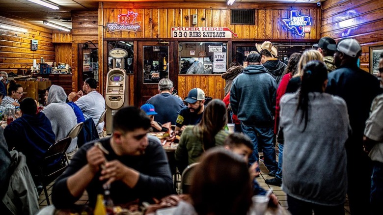 Crowded City Market restaurant interior