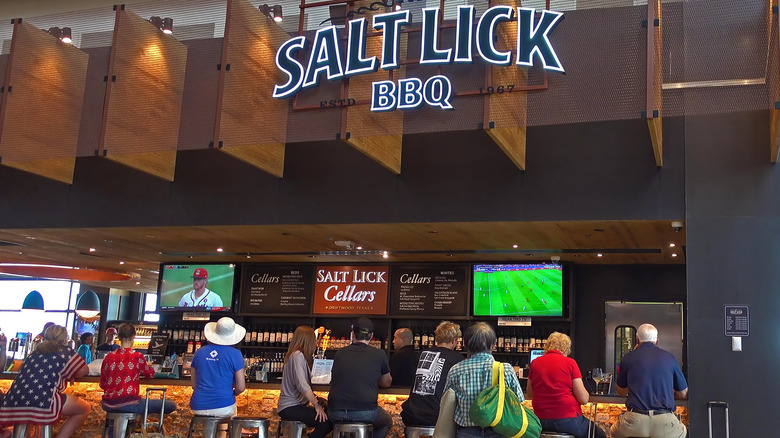 Customers at Salt Lick BBQ