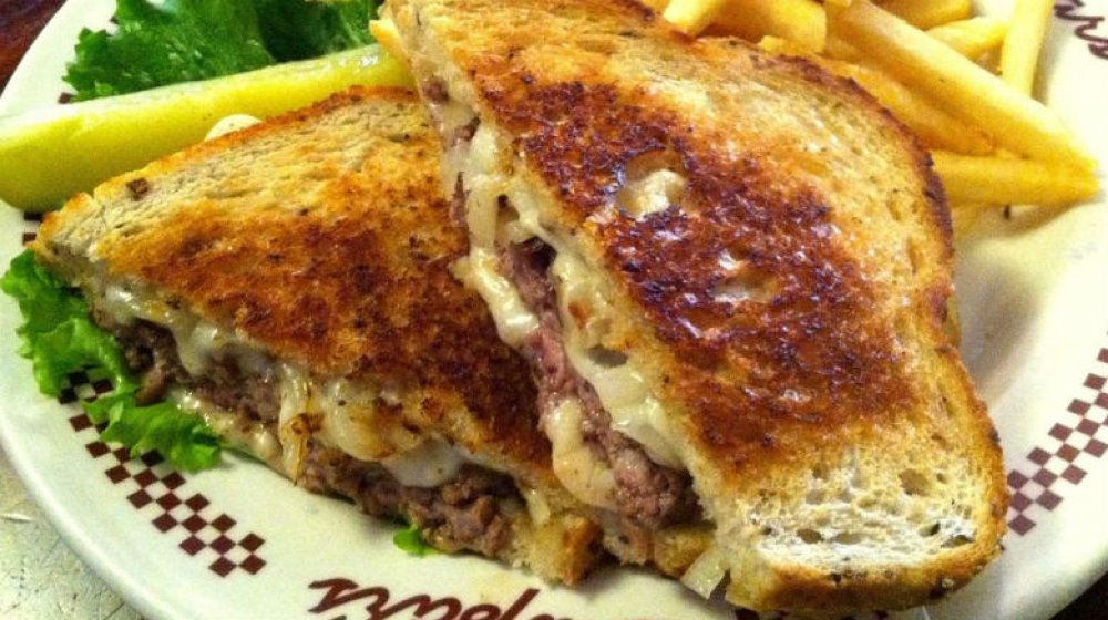 Patty melt sandwich