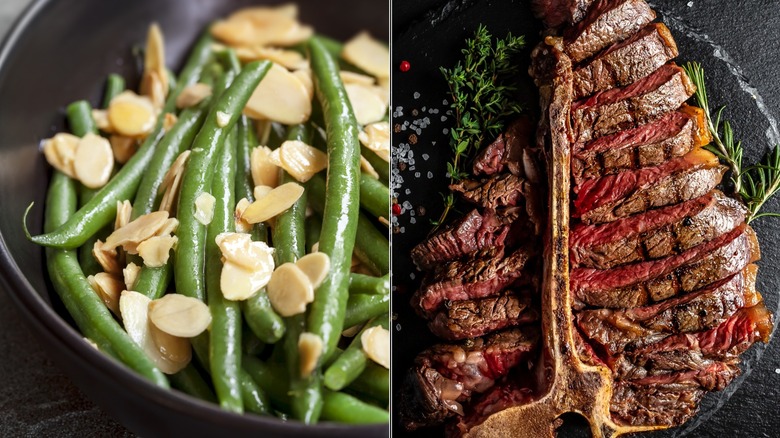 porterhouse steak green bean almondine