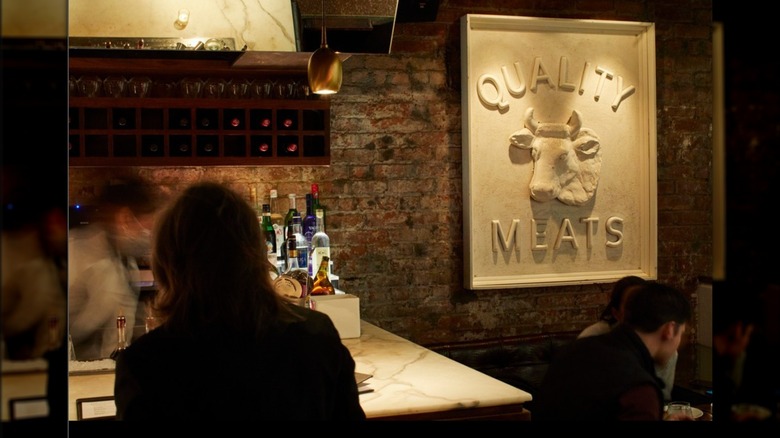 interior of quality meats nyc