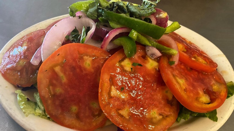 bowl of tomato salad