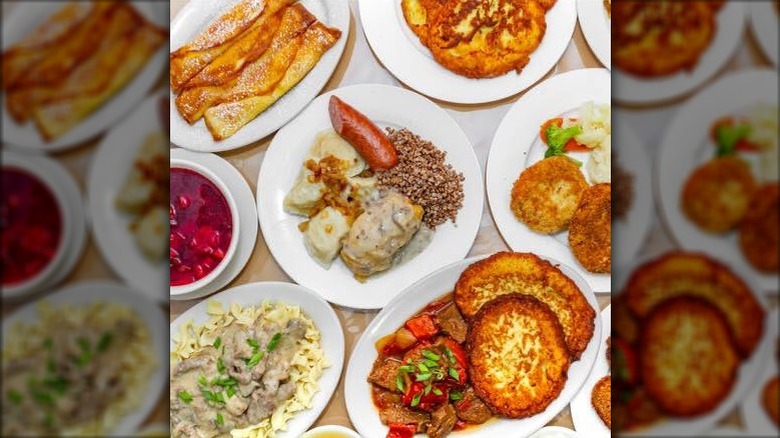 Menu items from Ukrainian East Village Restaurant 