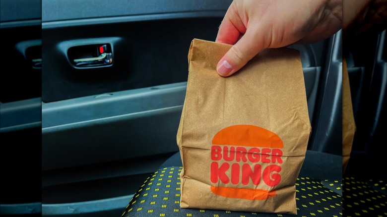 Burger King takeout bag