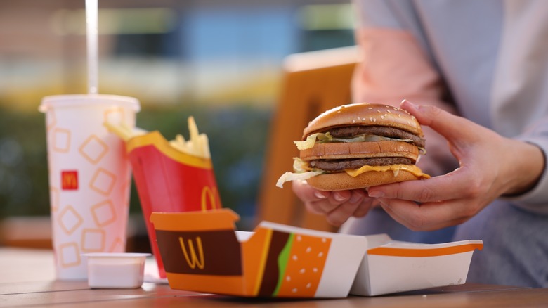 McDonald's order on table